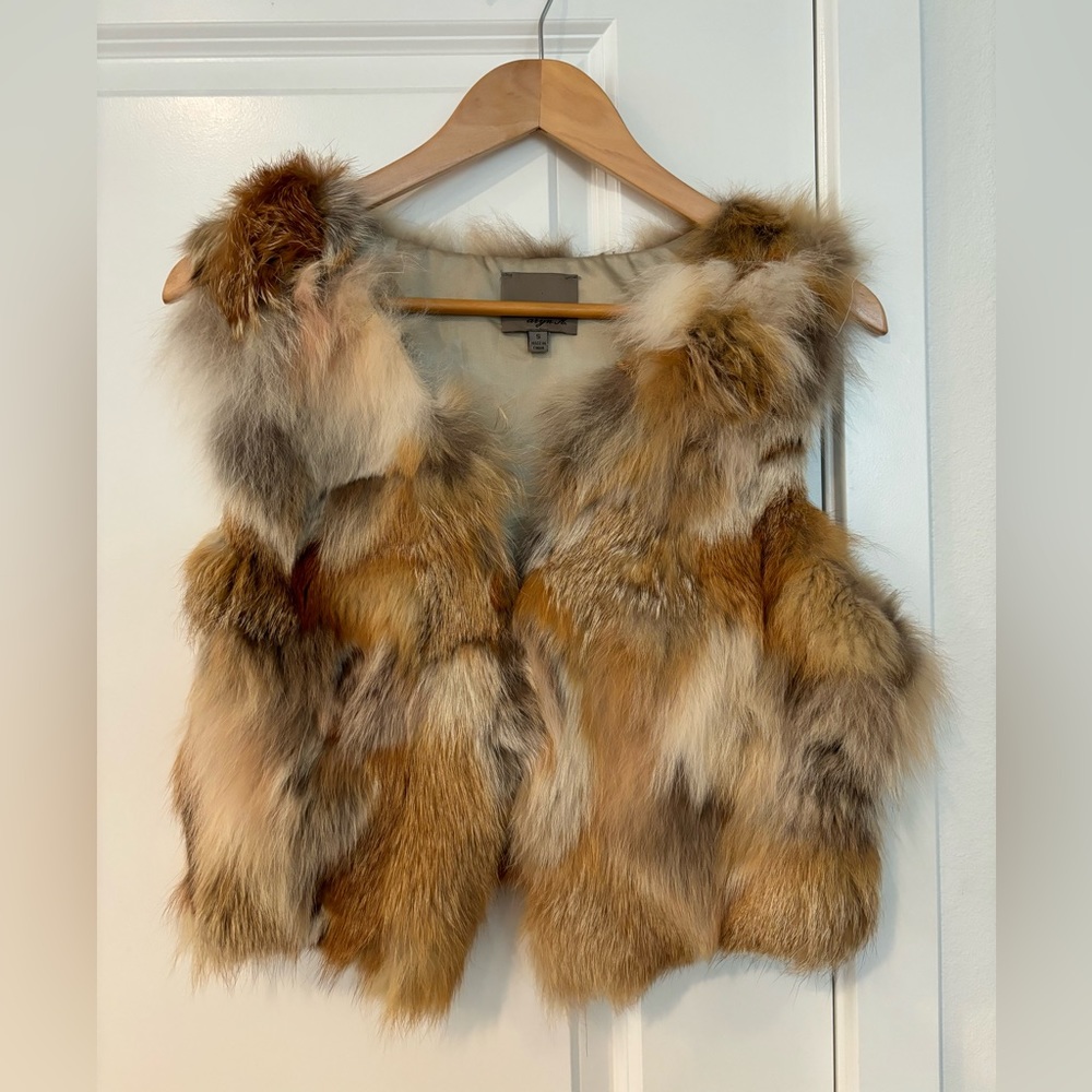 Real Rabbit Fur Vest Size Small